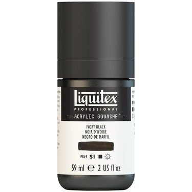 LQX ACRYLIC GOUACHE 59ML 244 IVORY BLACK 887452999416