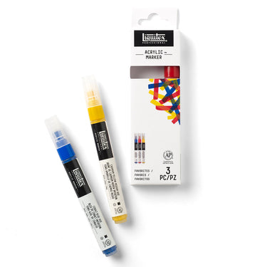 LQX ACRYLIC MARKER SET 3X 2-4MM FAVORITES 887452003014