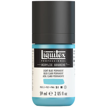 LQX ACRYLIC GOUACHE 59ML 770 LIGHT BLUE PERMANENT 887452999638