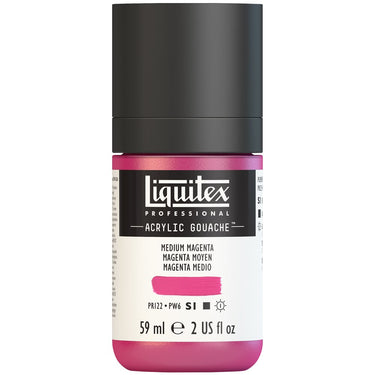 LQX ACRYLIC GOUACHE 59ML 500 MEDIUM MAGENTA 887452999539