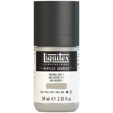 LQX ACRYLIC GOUACHE 59ML 600 NEUTRAL GRAY 7 887452999874