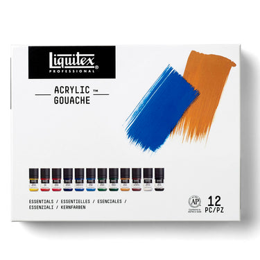 LQX ACRYLIC GOUACHE SET 12X22ML ESSENTIALS [FRONT] 887452999935