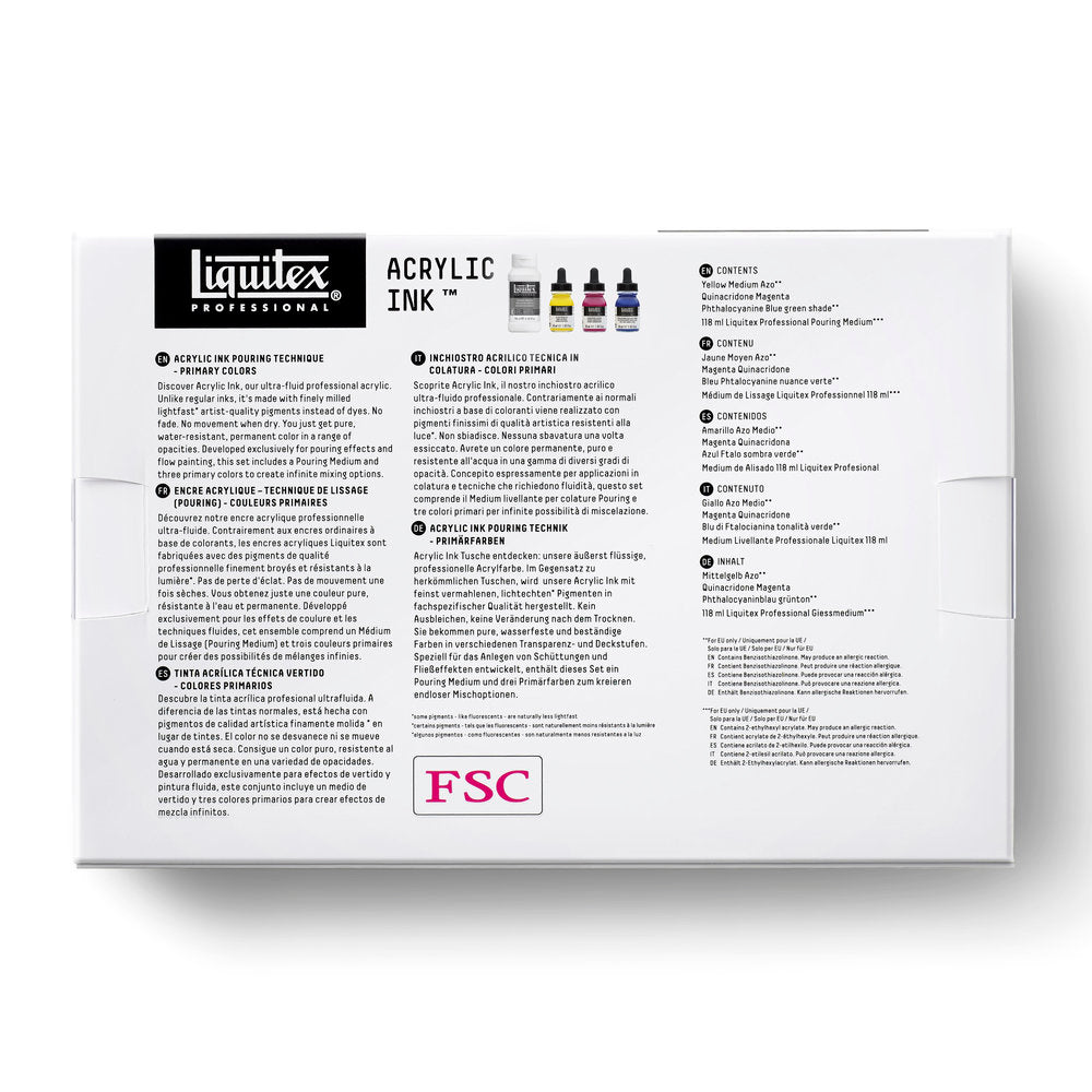 Acrylic Ink Set - Pouring Technique - Primary Colors – Liquitex