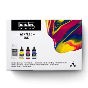 LQX ACRYLIC INK SET 3X30ML POURING - PRIMARY COLORS [FRONT] 887452997382