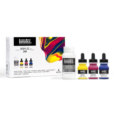 LQX ACRYLIC INK SET 3X30ML POURING - PRIMARY COLORS 887452997382