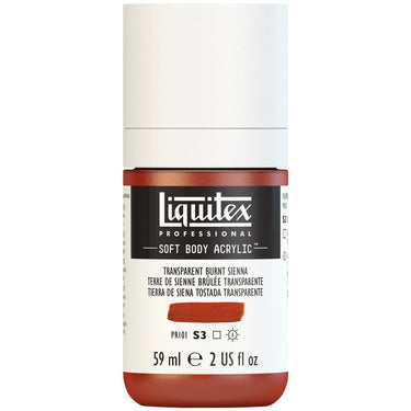 LQX SOFT BODY ACRYLIC 59ML 129 TRANSPARENT BURNT SIENNA 887452998440