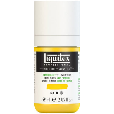 LQX SOFT BODY ACRYLIC 59ML 890 CADMIUM-FREE YELLOW MEDIUM 887452997757