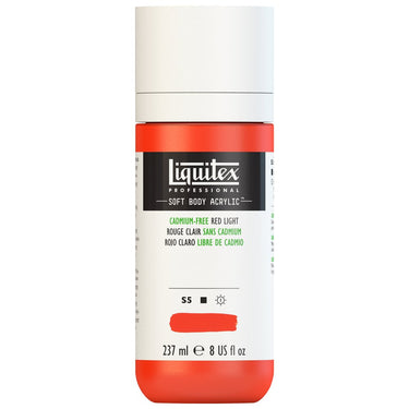 LQX SOFT BODY ACRYLIC 237ML 893 CADMIUM-FREE RED LIGHT 887452998662