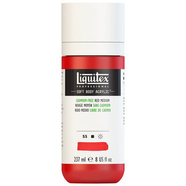 LQX SOFT BODY ACRYLIC 237ML 894 CADMIUM-FREE RED MEDIUM 887452998679