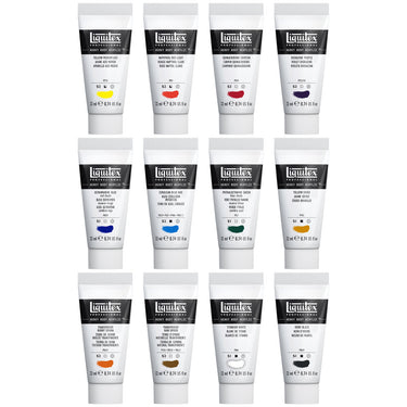 LQX ACRYLIC HEAVY BODY SET 12X22ML ESSENTIALS [CONTENTS] 887452032106