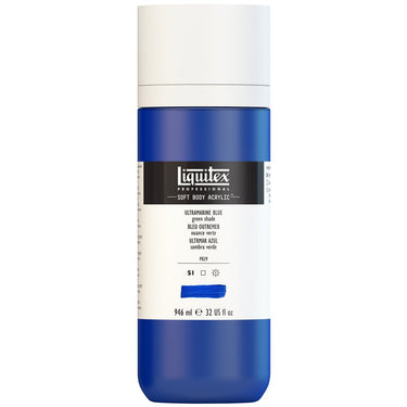 LQX SOFT BODY ACRYLIC 946ML 380 ULTRAMARINE BLUE GREEN SHADE 887452999096