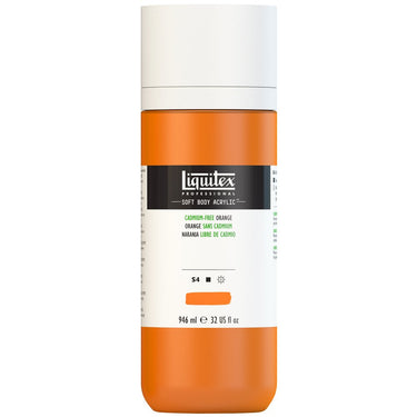 LQX SOFT BODY ACRYLIC 946ML 892 CADMIUM-FREE ORANGE 887452998907