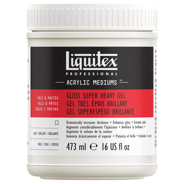 LQX ACRYLIC MEDIUMS 473ML GLOSS SUPER HEAVY GEL 094376931549