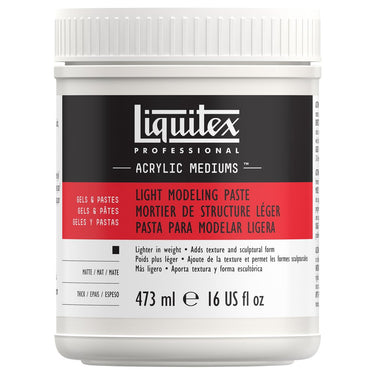 LQX ACRYLIC MEDIUMS 473ML LIGHT MODELING PASTE 094376924459