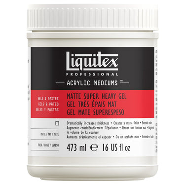 LQX ACRYLIC MEDIUMS 473ML MATTE SUPER HEAVY GEL 094376945805