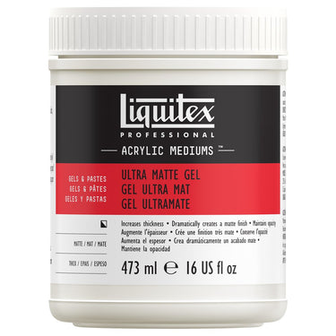 LQX ACRYLIC MEDIUMS 473ML ULTRA MATTE GEL 094376945669