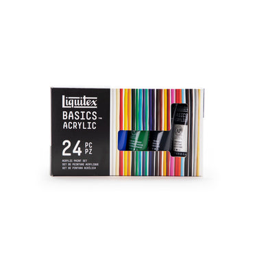 LQX BASICS 24X22ML PAINT SET 887452028543 [FRONT]