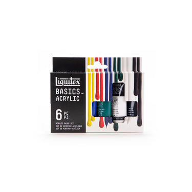 LQX BASICS 6X22ML PAINT SET 094376922875 [FRONT]