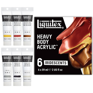 Heavy Body Acrylic Set - 6x59ml - Iridescents