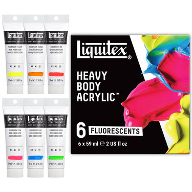 Heavy Body Acrylic Set - 6x59ml - Fluorescents