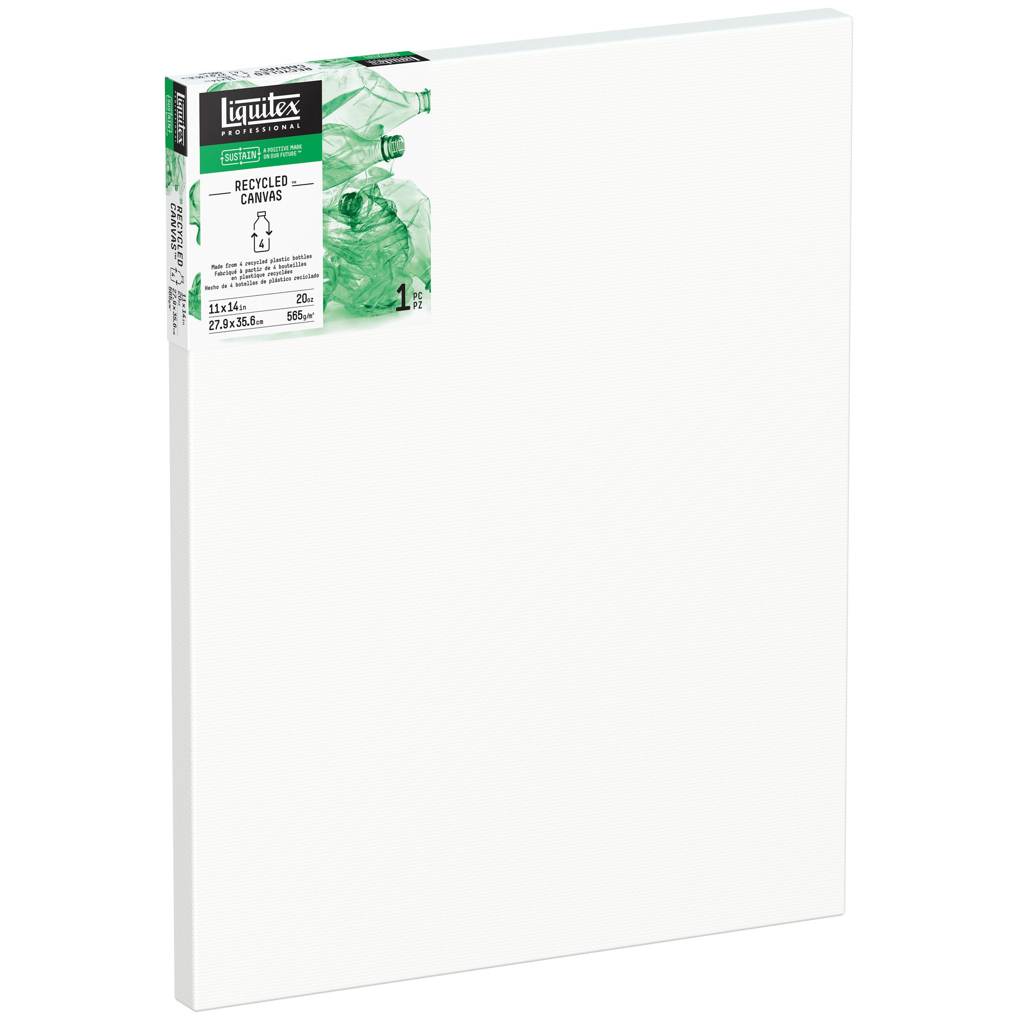 Liquitex Recycled Deep Edge Canvas – 24x36 Inches, Made From 100% Recycled Plastic Bottles, For Acrylic & Oil