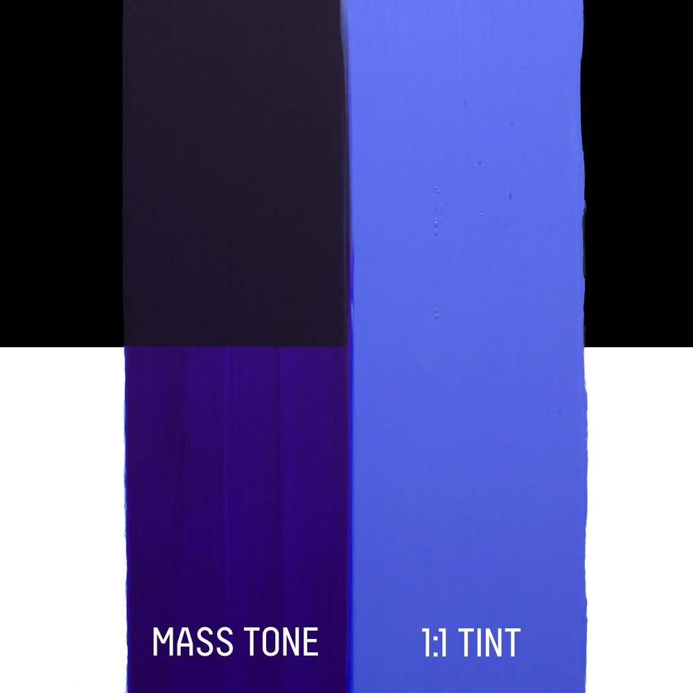 Drawdown Blue Color Bio-based Heavy Acrylic - Ultramarine Blue Red Shade - Universal – Liquitex