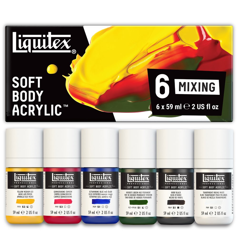Soft Body Acrylic Set - 6x59ml - Mixing – Liquitex