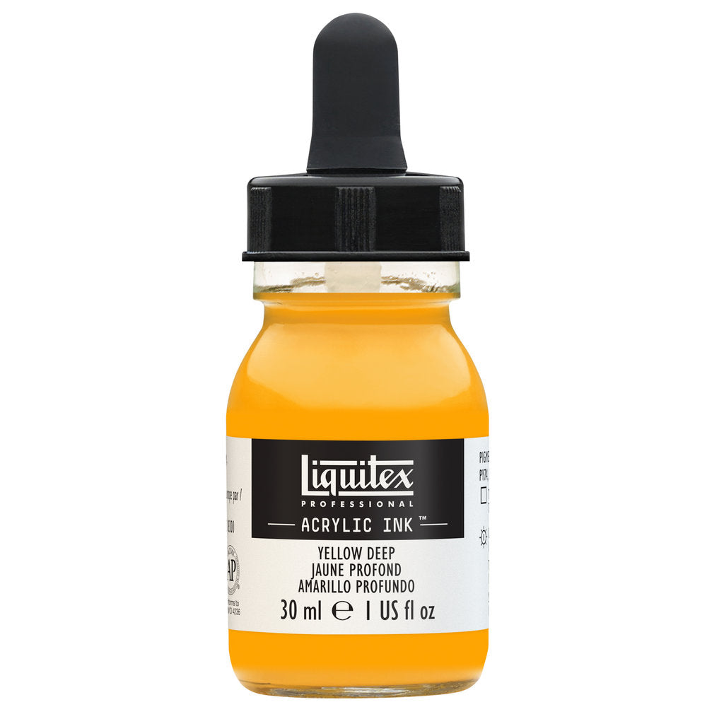Professional Acrylic Ink - Yellow Deep – Liquitex