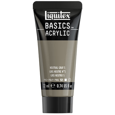 Basics Acrylic Color - Neutral Gray 5