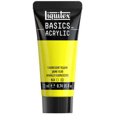 Basics Acrylic Color - Fluorescent Yellow