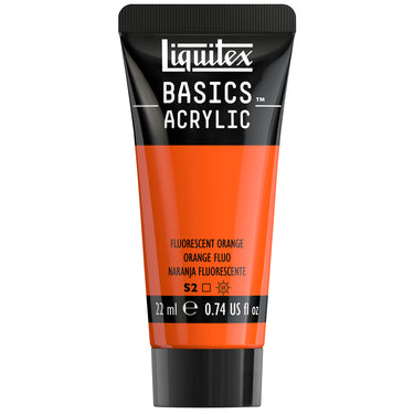 Basics Acrylic Color - Fluorescent Orange