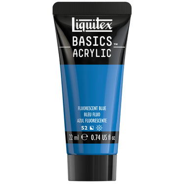 Basics Acrylic Color - Fluorescent Blue
