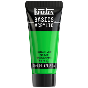 Basics Acrylic Color - Fluorescent Green