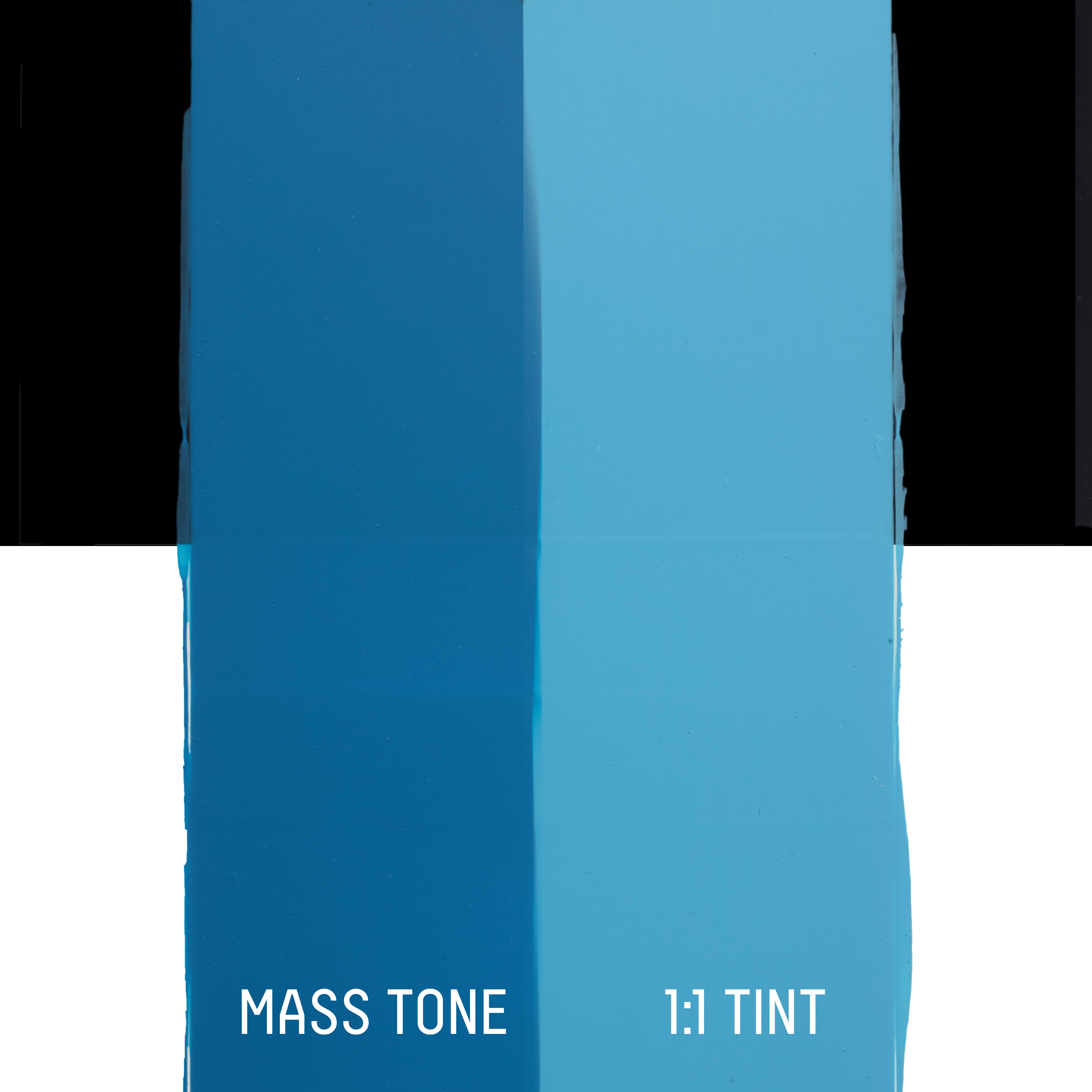 Drawdown Blue Color Basics Acrylic Fluid Color - Cerulean Blue Hue – Liquitex