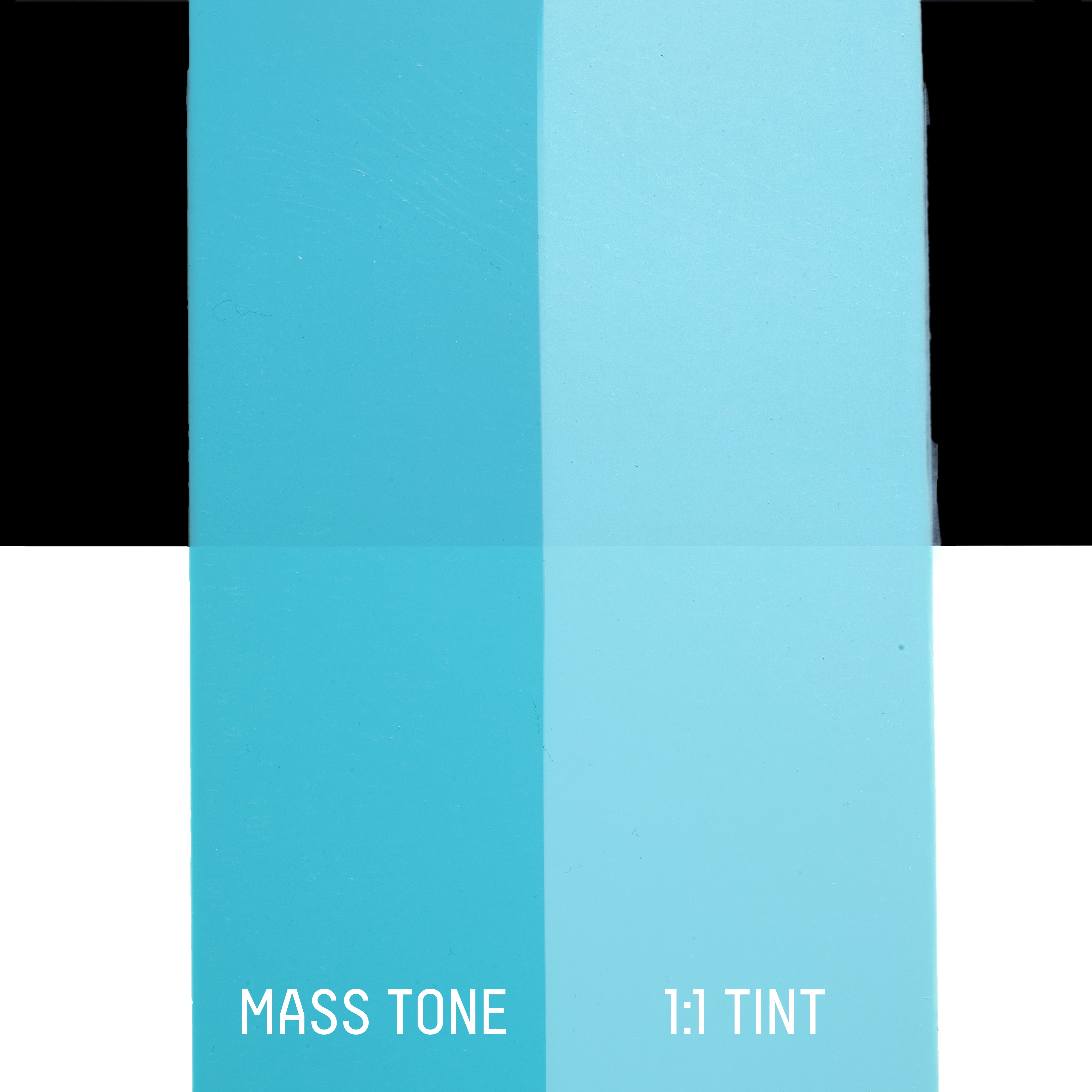 Drawdown Blue Color Basics Acrylic Fluid Color - Light Blue Permanent – Liquitex