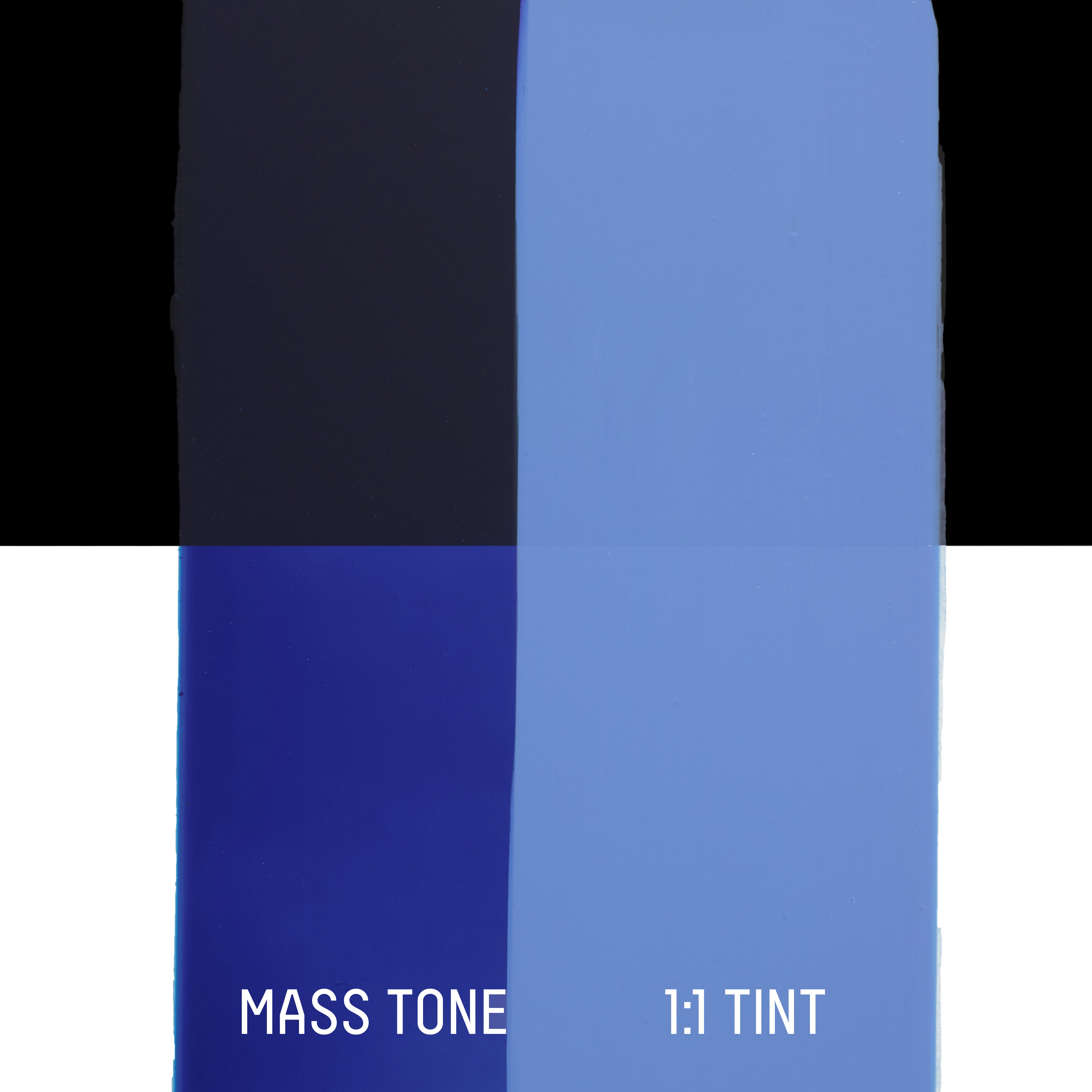 Drawdown Blue Color Basics Acrylic Fluid Color - Ultramarine Blue – Liquitex