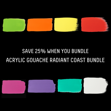 Acrylic Gouache Radiant Coast Bundle